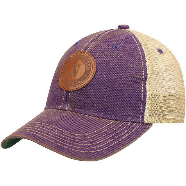 Mens Purple Northwestern Wildcats Target Old Favorite Trucker Snapback Hat Product Image