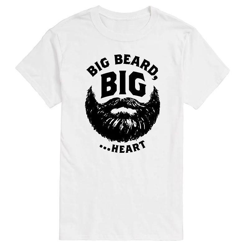 Mens Big Beard Big Heart Graphic Tee Product Image