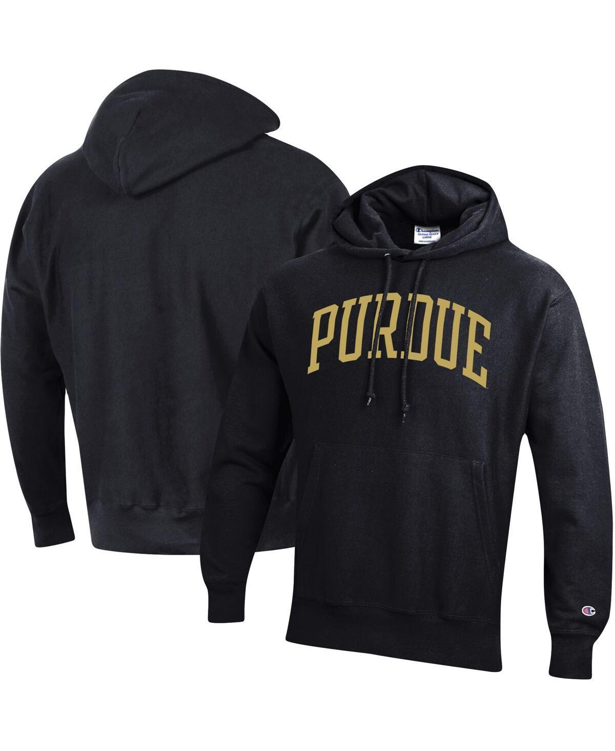 Mens Champion Purdue Boilermakers Team Arch Reverse Weave Pullover Hoodie Product Image