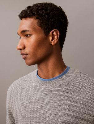 Supima Texture Stitch Crewneck Sweater Product Image