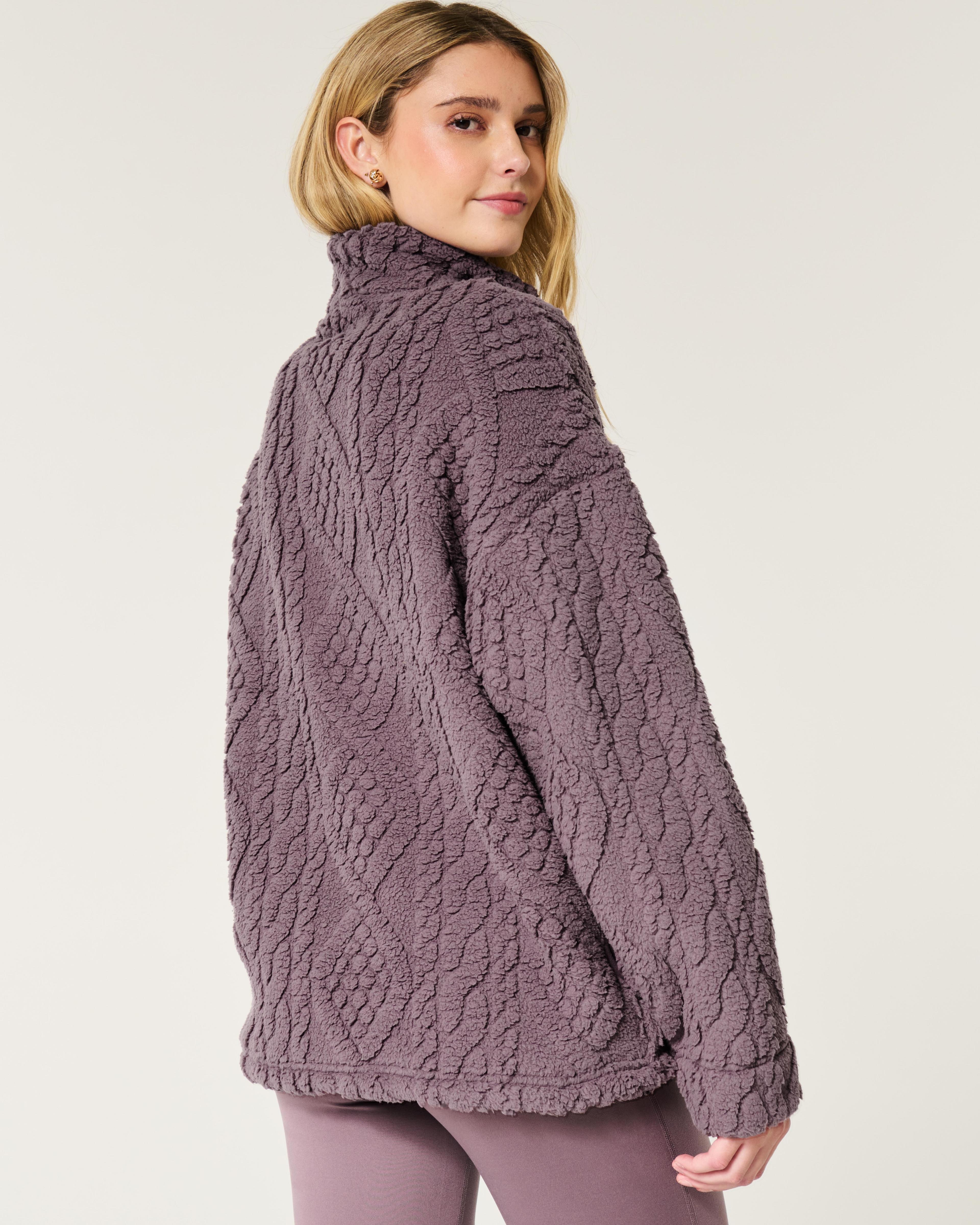 Gilly Hicks Cozy Quarter-Zip Sweatshirt Product Image