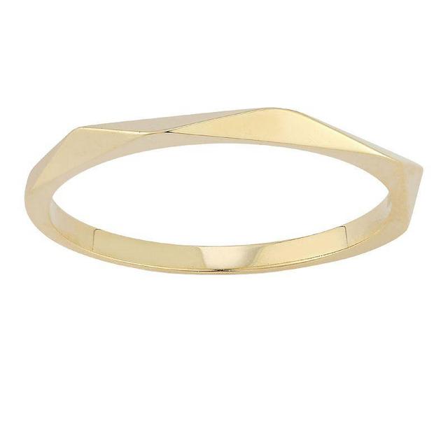 LUMINOR GOLD 14k Gold Geometric Band Ring, Womens Product Image