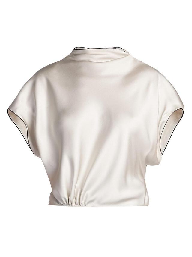 Womens Silk Asymetrical Blouse Product Image