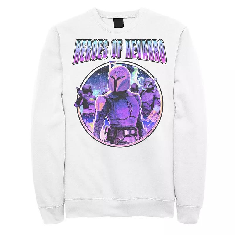 Mens Star Wars The Mandalorian Bo-Katan Heroes of Nevarro Neon Circle Graphic Fleece Product Image