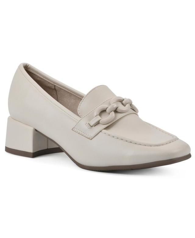 Womens Cliffs by White Mountain Quinbee Womens Heeled Loafers Product Image