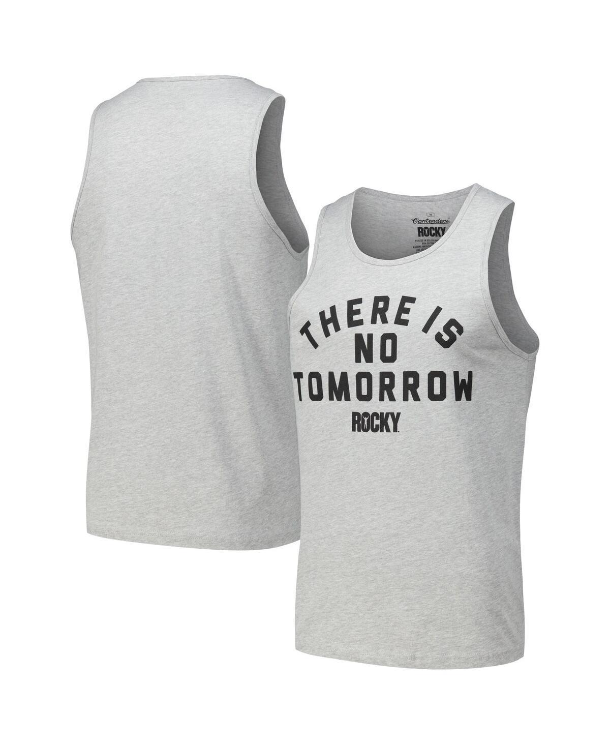 Contenders Clothing Mens Heather Gray Rocky There Is No Tomorrow Tank Top Product Image