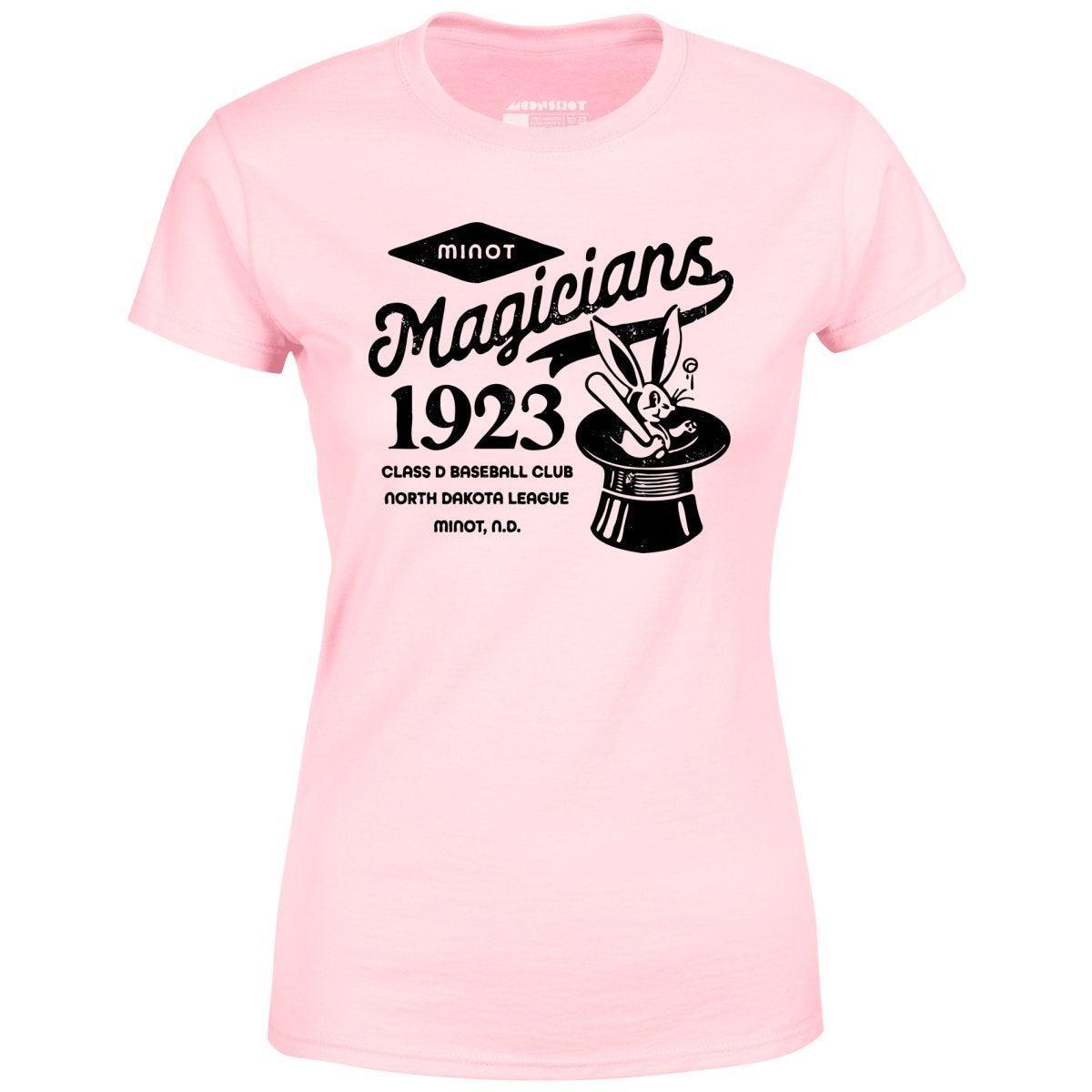 Minot Magicians - North Dakota - Vintage Defunct Baseball Teams - Women's T-Shirt Female Product Image