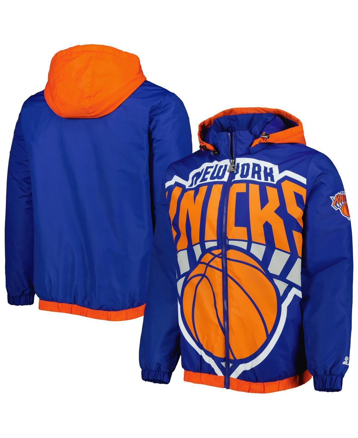 Mens Starter New York Knicks The Triple Double Full-Zip Hoodie Jacket Product Image