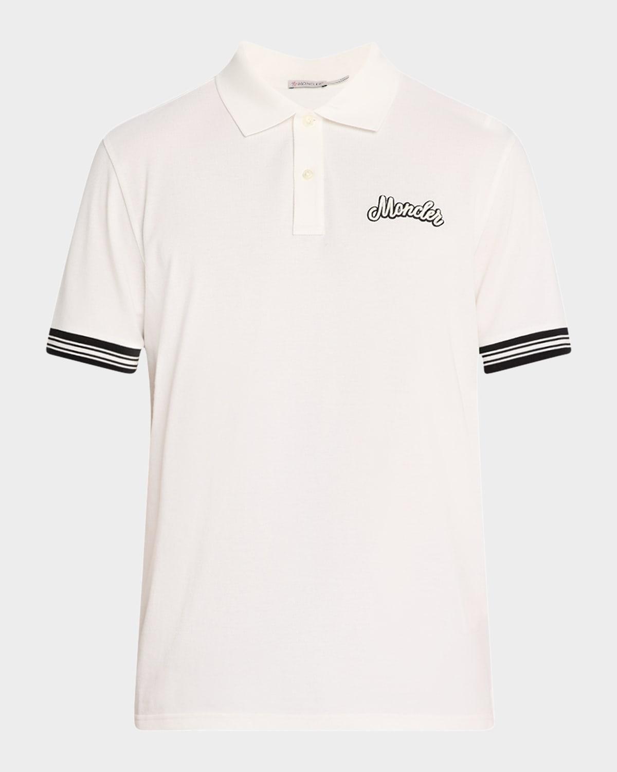 Men's Cotton Logo Polo Shirt Product Image