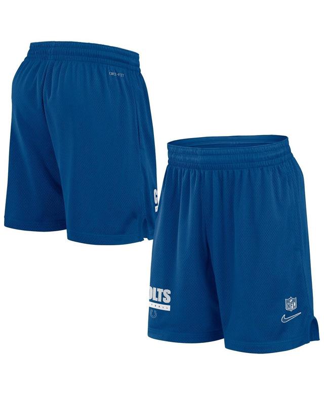 Nike Mens Royal Indianapolis Colts 2024 Sideline Performance Mesh Shorts - Royal Product Image