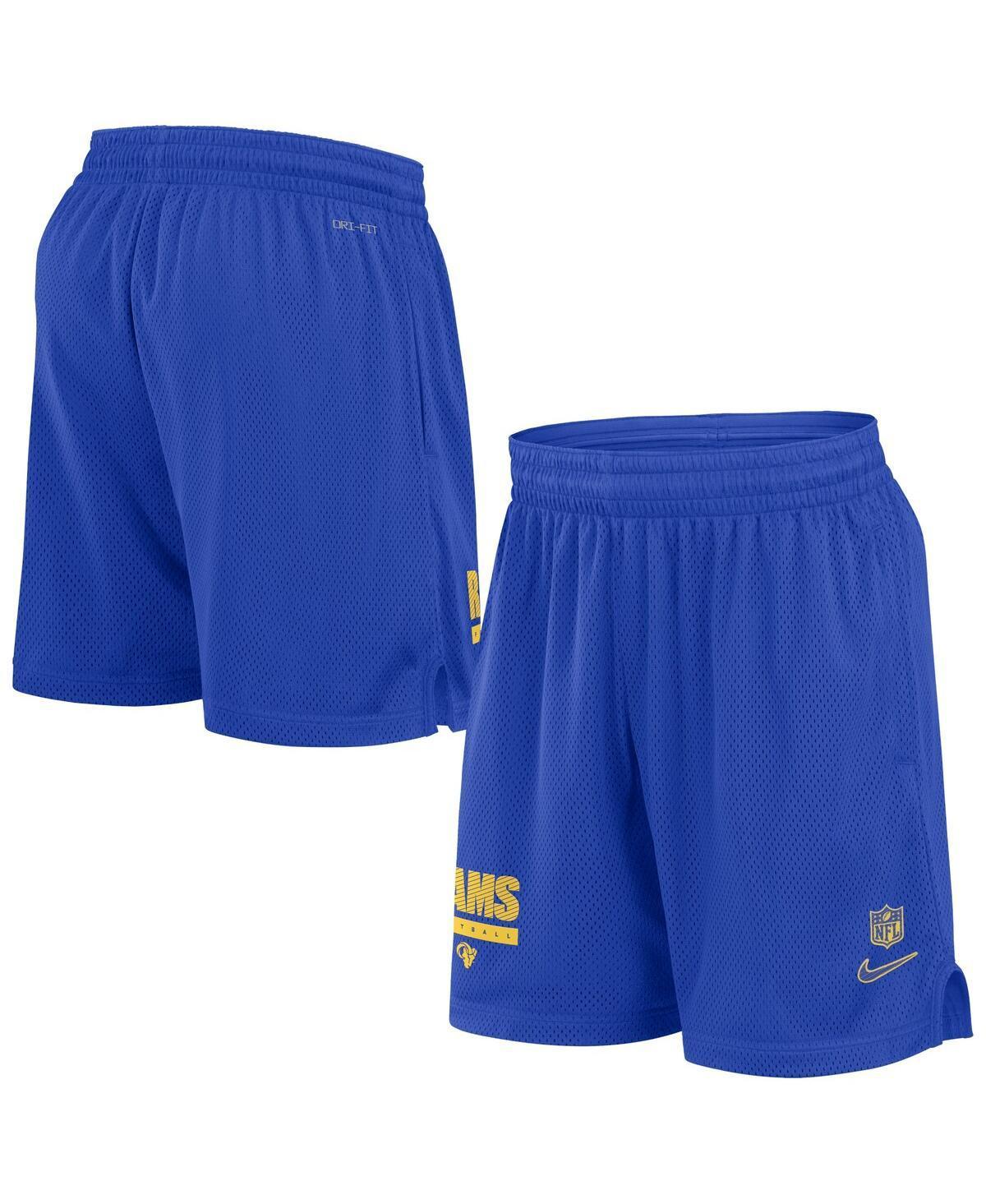 Nike Mens Royal Los Angeles Rams 2024 Sideline Performance Mesh Shorts - Royal Product Image