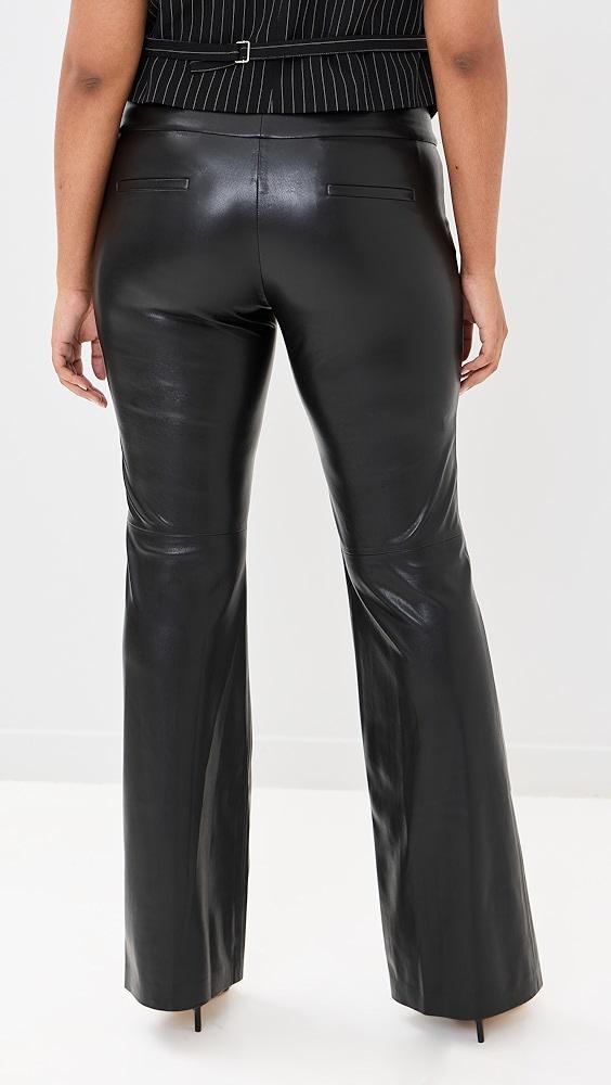 alice + olivia Olivia Vegan Leather Pants | Shopbop Product Image