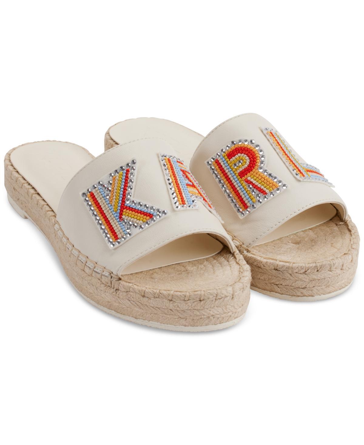 Karl Lagerfeld Paris Womens Caine Espadrille Slide Sandals Product Image