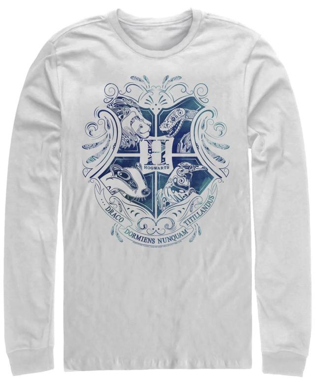 Mens Deathly Hallows 2 Hogwarts Long Sleeve Crew T-shirt Product Image