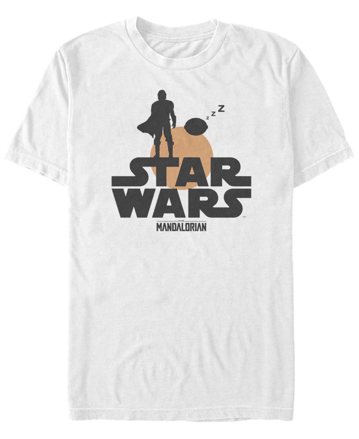 Mens Star Wars The Mandalorian The Child Sunset Silhouette Logo Tee Product Image