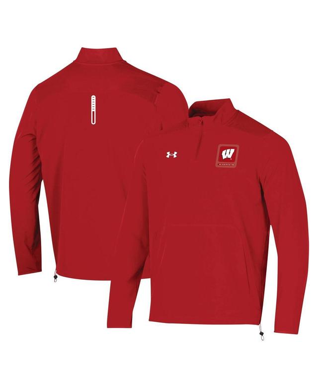 Mens Under Armour Wisconsin Badgers 2023 MotivateHalf-Zip Top Product Image