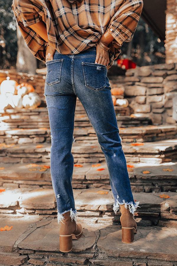 The Griffen High Waist Distressed Ankle Jean Product Image