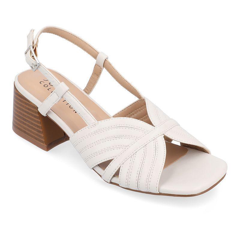 Journee Collection Kirsi Tru Comfort Foam Womens Sandals Ivory Product Image