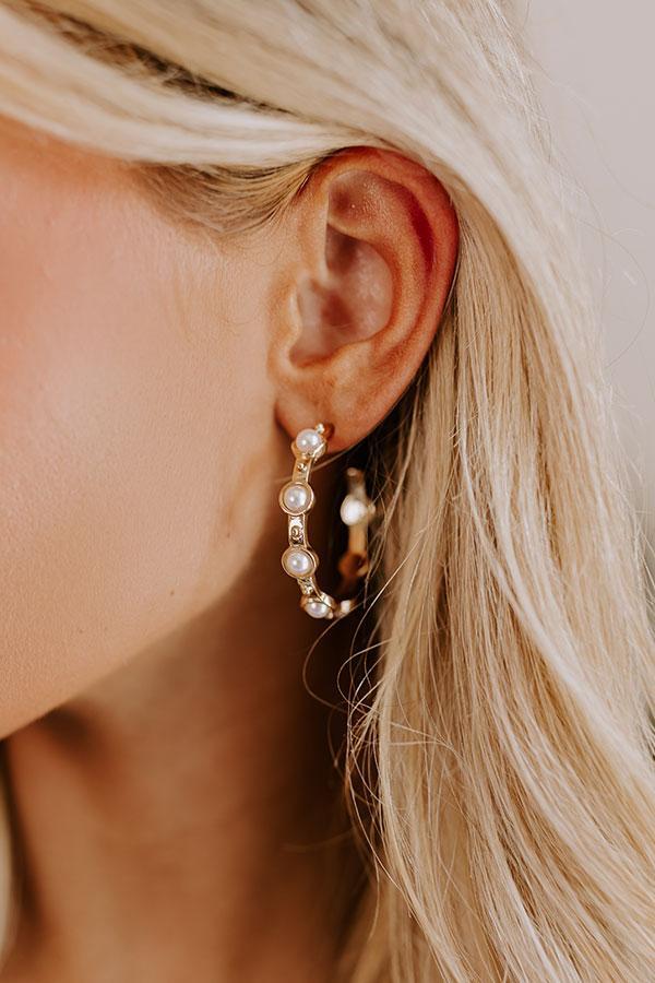 Uptown Chic Hoop Earrings Product Image