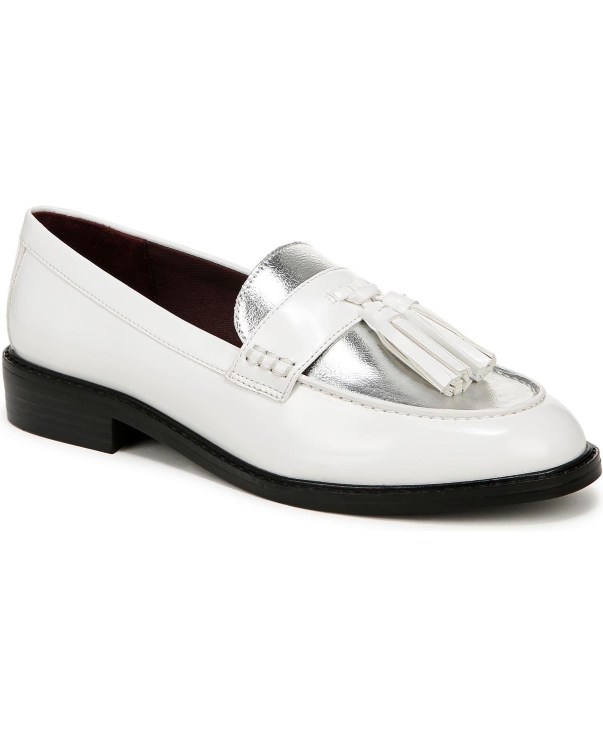 Franco Sarto Womens Carolyn Low Profile Tassel Loafers - White Product Image