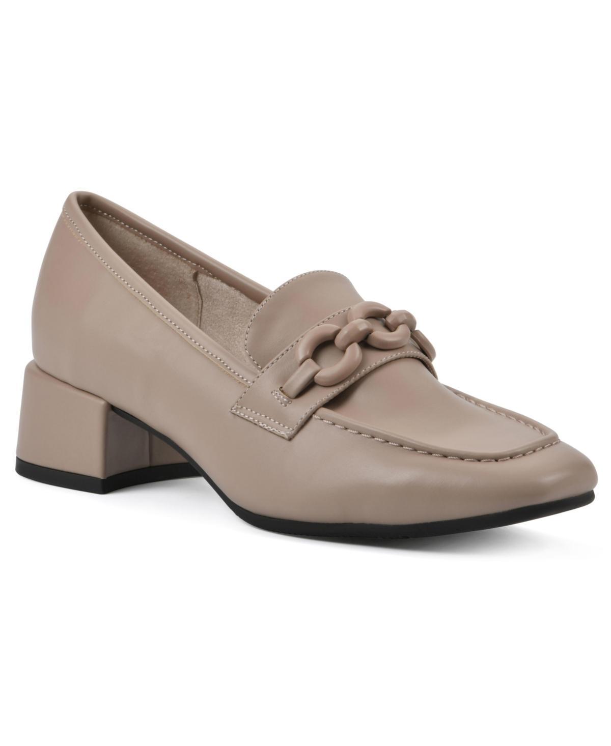 Womens Cliffs by White Mountain Quinbee Womens Heeled Loafers Product Image