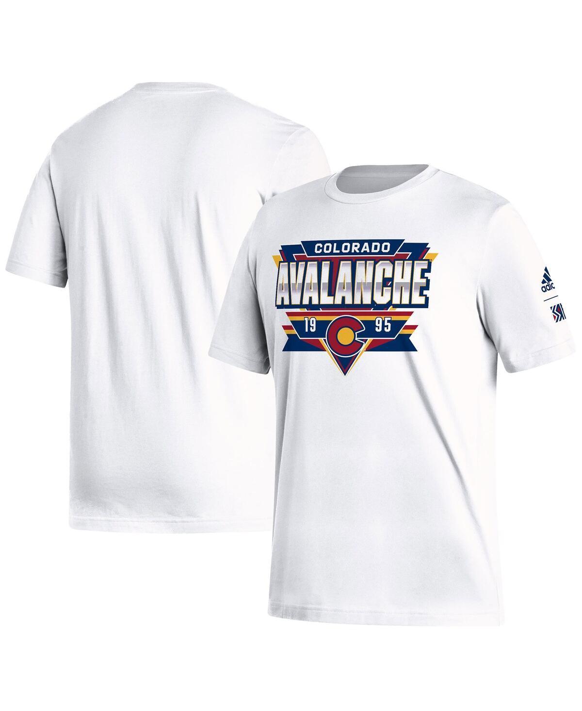 Mens adidas White Colorado Avalanche Reverse Retro 2.0 Fresh Playmaker T-shirt Product Image