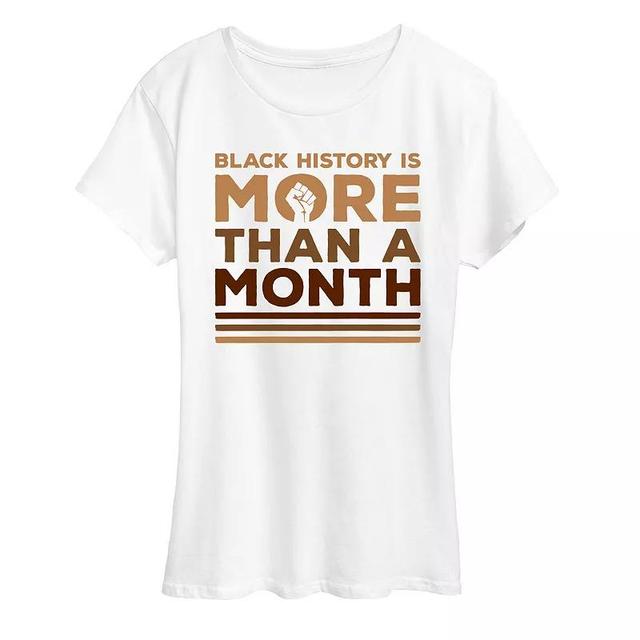 Plus Black History More Than A Month Graphic Tee, Womens Product Image