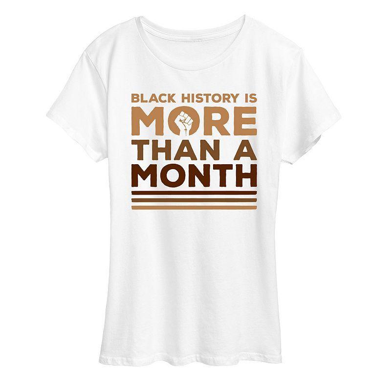 Womens Black History More Than a Month Graphic Tee Product Image