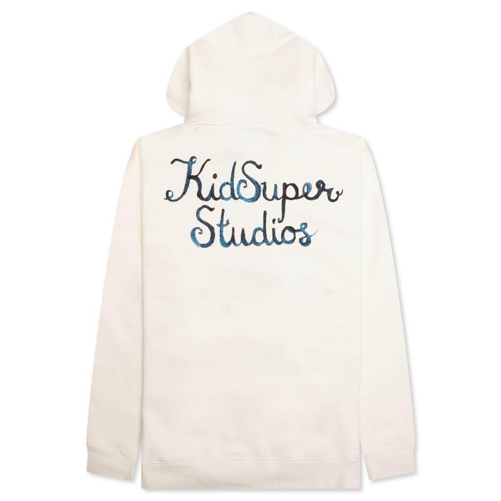 Script Logo Hoodie - Cream Male Product Image