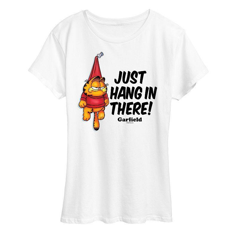 Womens Garfield Just Hang In There Graphic Tee, Girls Product Image