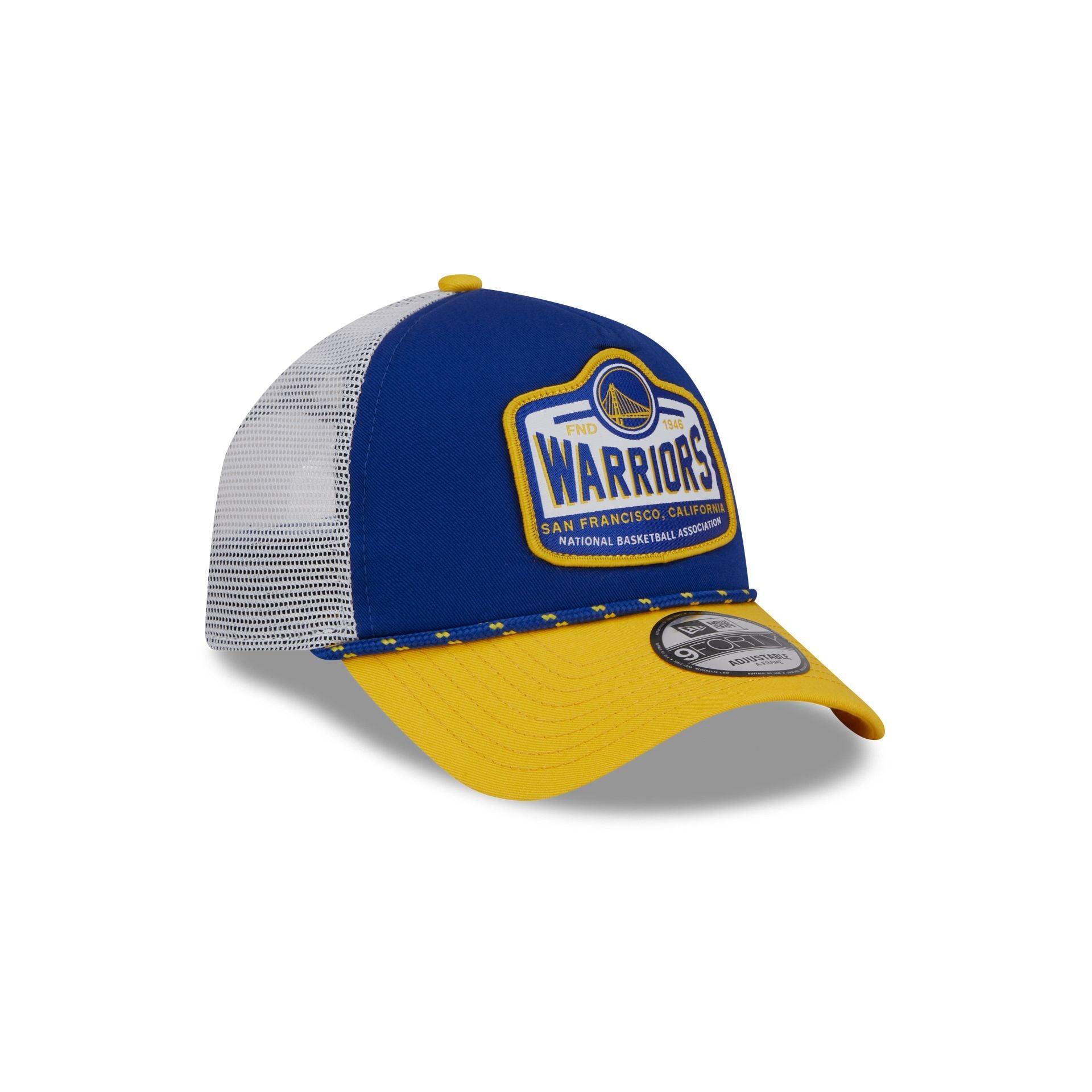 Golden State Warriors 2024 Rally Drive 9FORTY A-Frame Trucker Hat Male Product Image