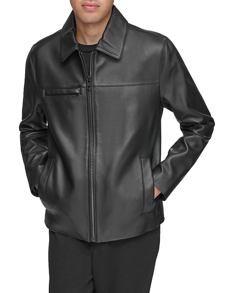 Mens Damour Matte Leather Jacket Product Image