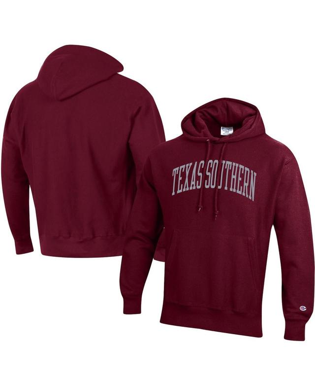 Mens Champion Maroon Texas Southern Tigers Tall Arch Pullover Hoodie Product Image