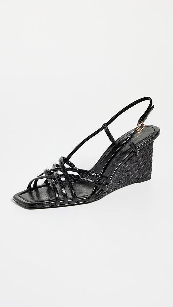 Tory Burch Multi Strap Wedge Sandals 75mm | Shopbop Product Image