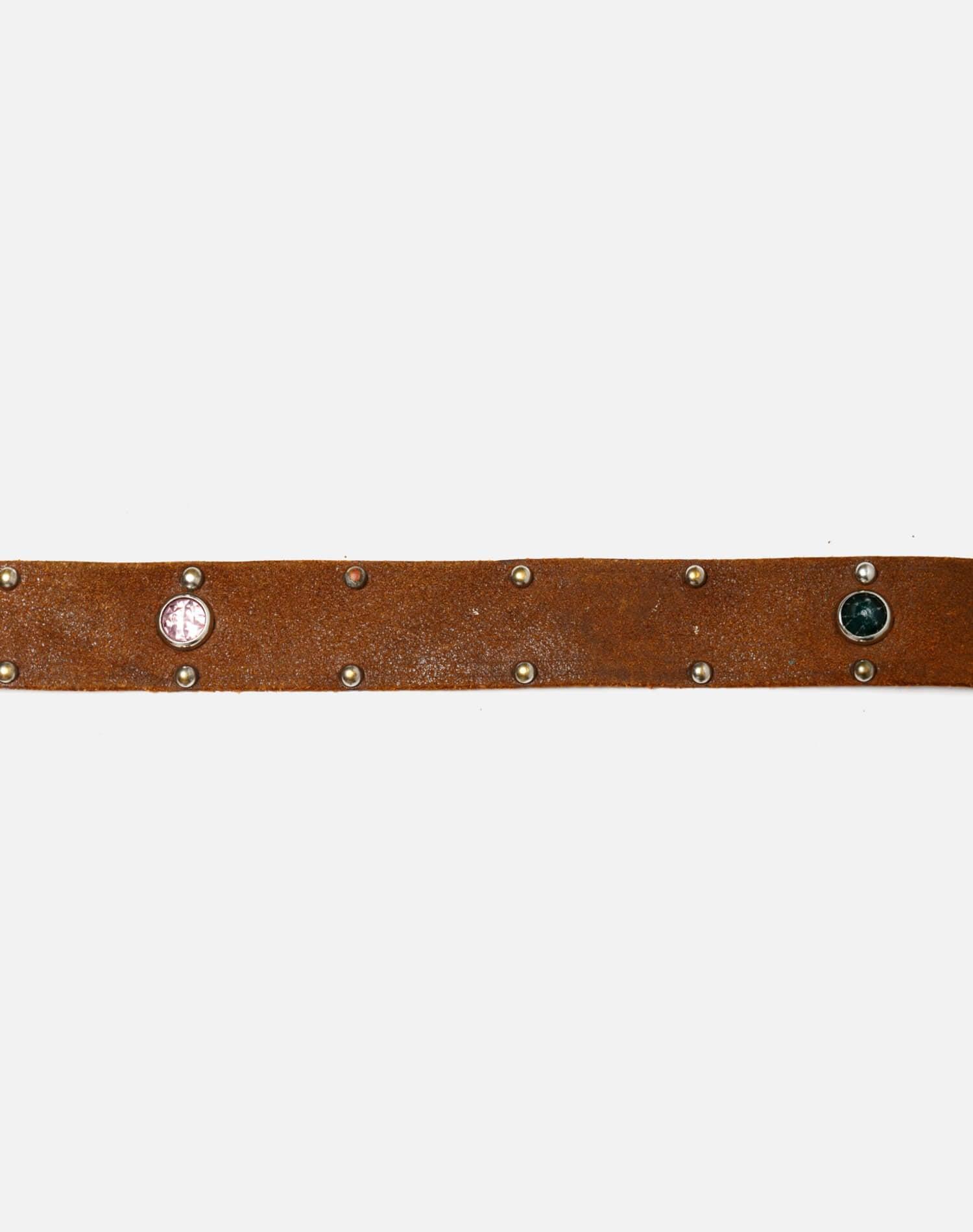 40s Suede Jeweled Belt - #46 Female Product Image