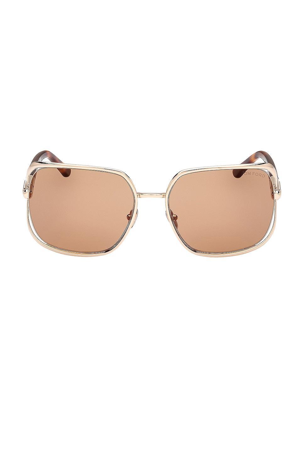 TOM FORD Goldie Sunglasses in Metallic Gold Product Image