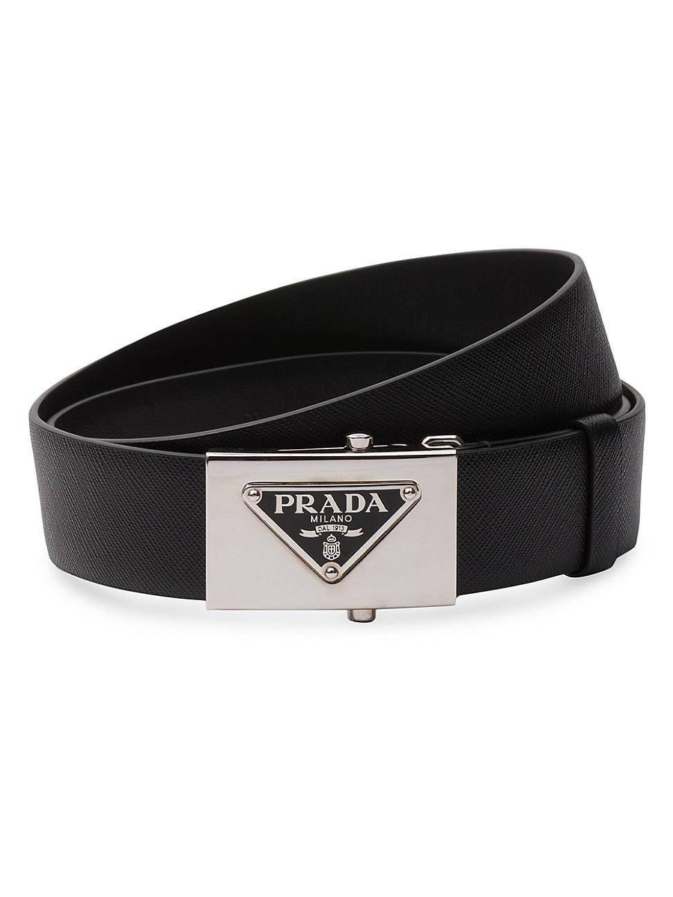 Mens Saffiano Leather Belt Product Image