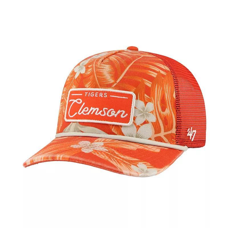 47 Brand Mens Orange Clemson Tigers Tropicalia Hitch Adjustable Hat Product Image