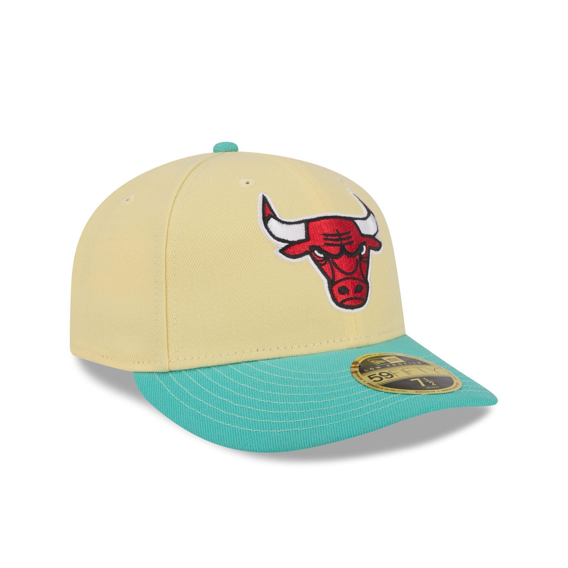 Chicago Bulls Soft Yellow Low Profile 59FIFTY Fitted Hat Male Product Image