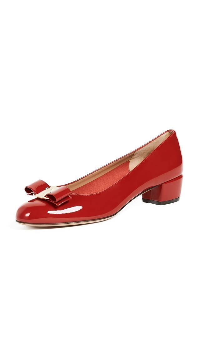 FERRAGAMO Vara Low Heel Pumps Product Image