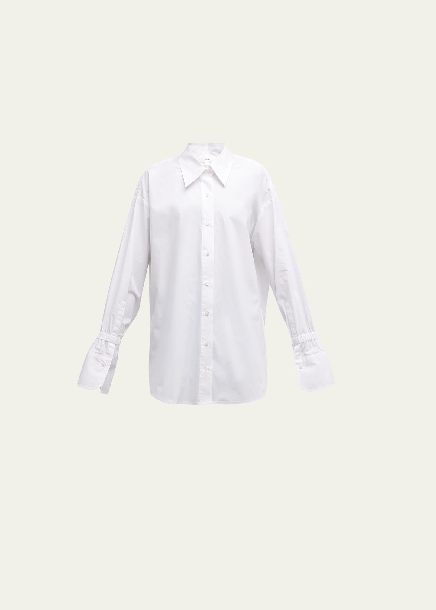 A. L.C. Monica Oversize Bell Sleeve Cotton Button-Up Shirt Product Image