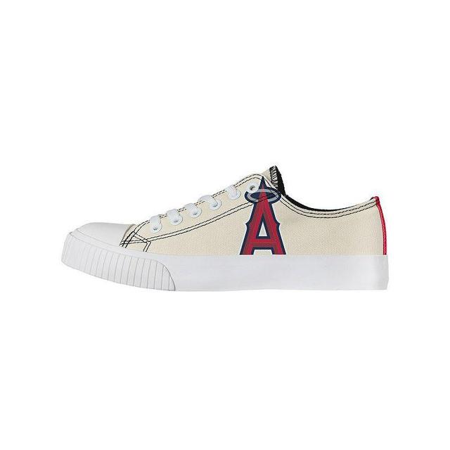 Womens FOCO Cream Los Angeles Angels Low Top Canvas Shoes Product Image