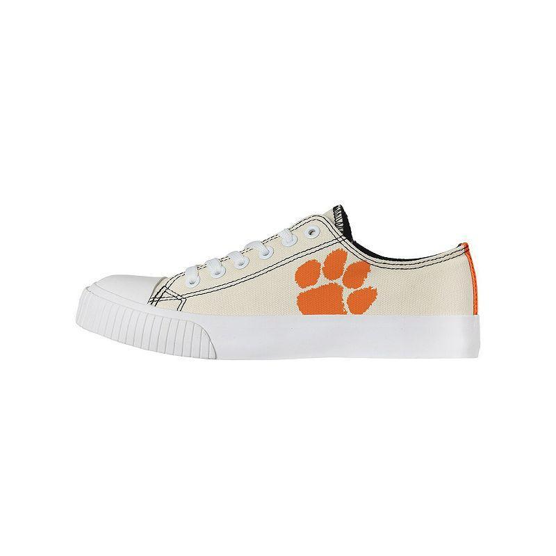 Womens FOCO Cream Clemson Tigers Low Top Canvas Shoes Product Image