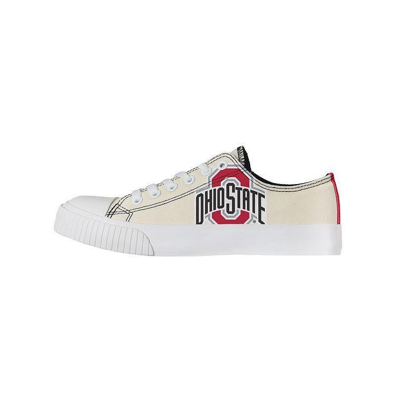 Womens FOCO Cream Ohio State Buckeyes Low Top Canvas Shoes Product Image