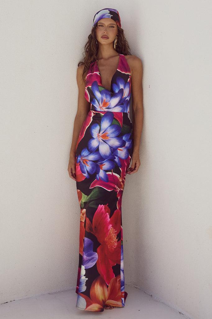 RUNAWAY THE LABEL Posey Maxi Dress Maeve Print Product Image