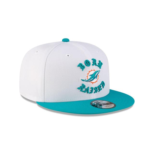 Born x Raised Miami Dolphins White 9FIFTY Snapback Male Product Image