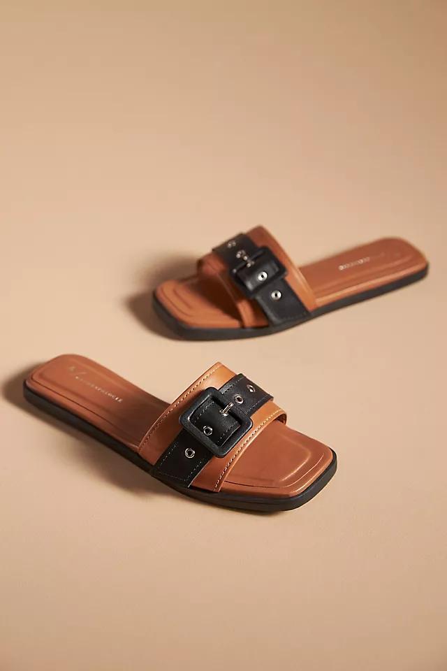 By Anthropologie Buckle Slide Sandals Product Image