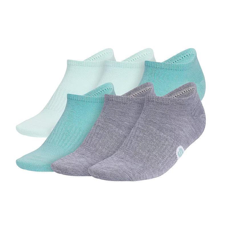 Womens adidas Superlite Classic 6-Pack No Show Socks Flash Blue Product Image