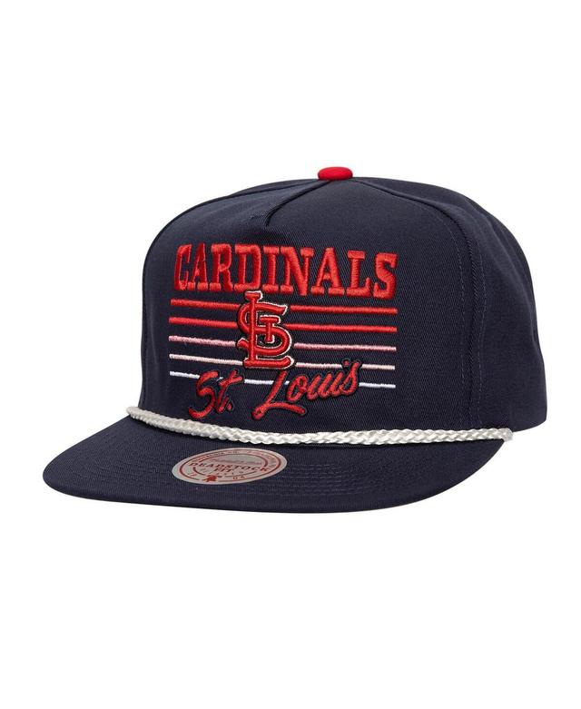 Mitchell & Ness Mens Navy St. Louis Cardinals Radiant Lines Deadstock Snapback Hat Product Image