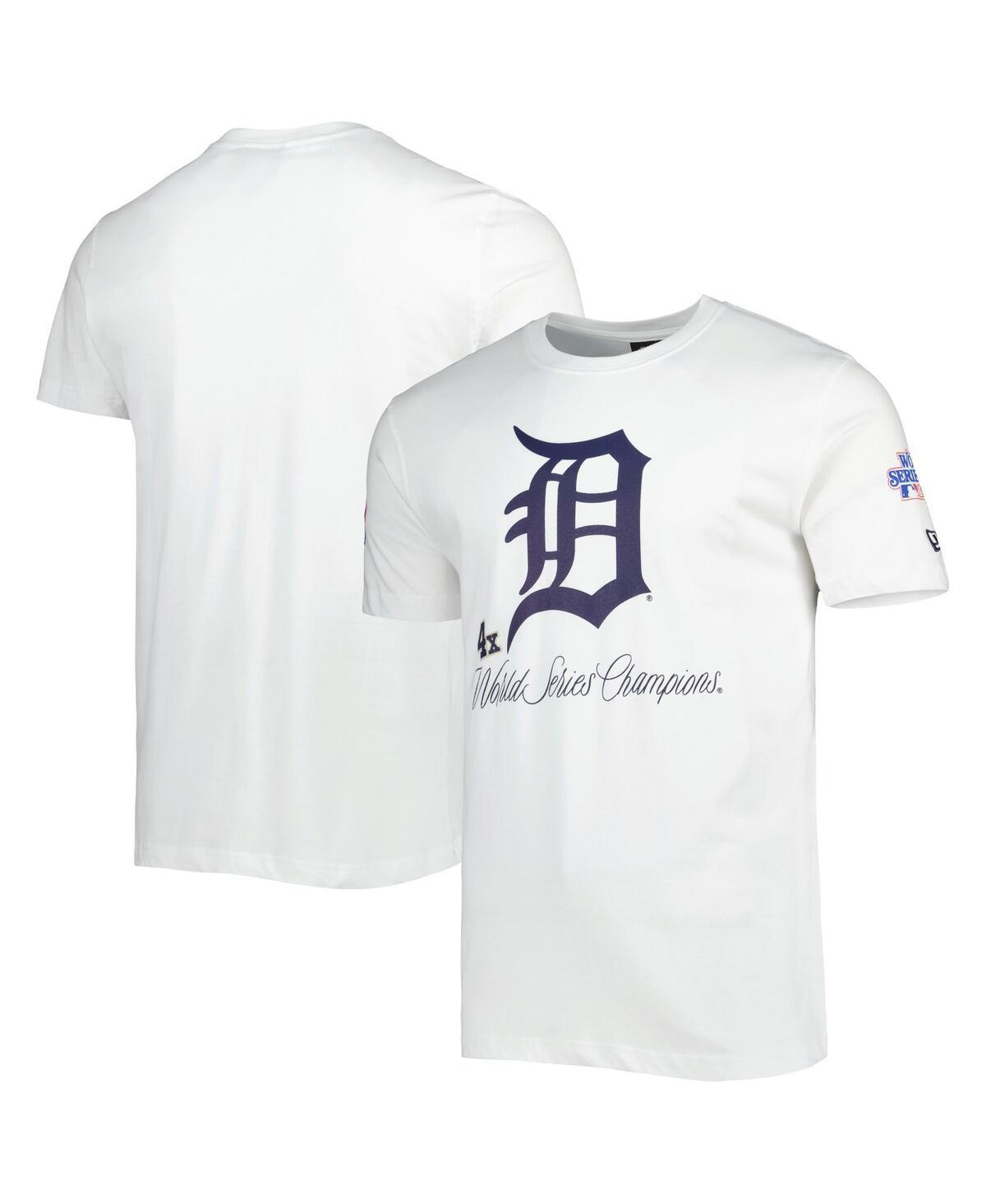 Mens New Era White Detroit Tigers Historical Championship T-shirt Product Image